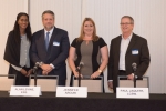 Left to Right Dr. Felecia Sheffield, Attorney Alan Levine, Former Officer Jennifer Arcuri, Paul Jaquith